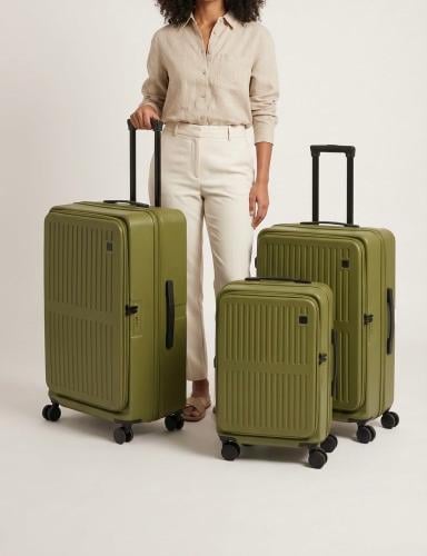 شنط سفر ثلاث قطع ساحب واحد فتحة اماميه | NEW