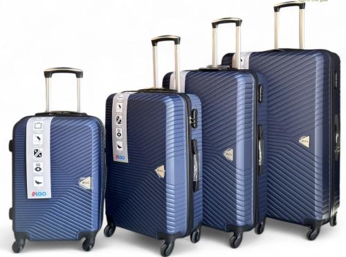 شنط سفر اربع قطع مقاسات كبيره | بلو