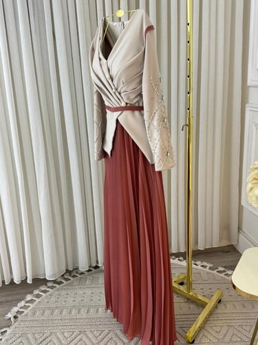 فستان الخامه:باربي-تطريز يدوي كرستال-بليسيا