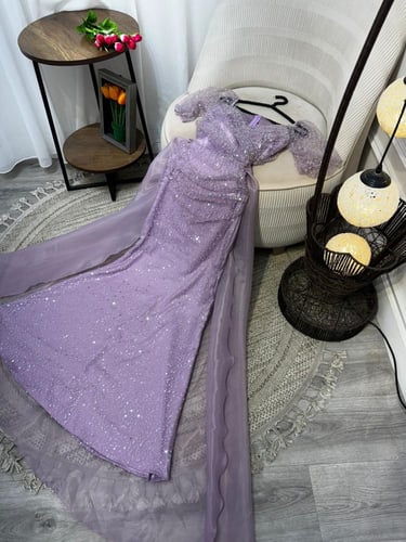 فستان الخامه /ترتر سهره مبطن تفته استرتش + اورجنزا