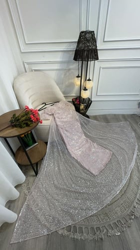 فستان لخامه /كردانه ترتر سهره + تل ناعم + فايبر