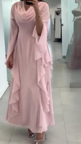 فستان الخامه /:شيفون جورجيت -بليسيا-تطريز يدوي دبل...