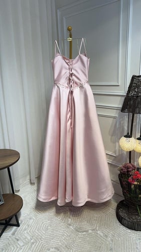 فستان الخامه: تفته ميكادو دبل كلوش+ كبس لولو