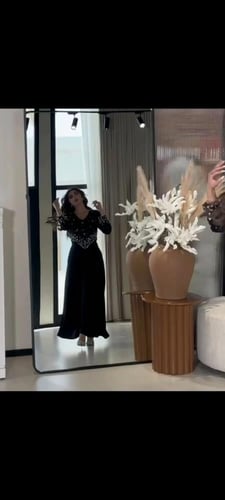 فستان الخامه /:شيفون جورجيت -بليسيا-تطريز يدوي دبل...