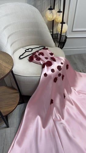 فستان الخامه الخامه /تفته ميكادو دبل كلوش + كلفه و...