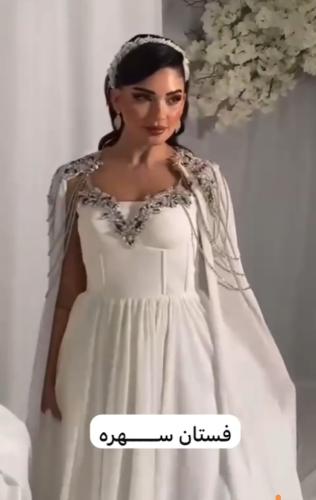 فستان الخامه /:جورجيت -هدب تطريز يدوي-كرستال
