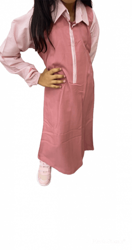 مريول مدرسي إبتدائي وردي