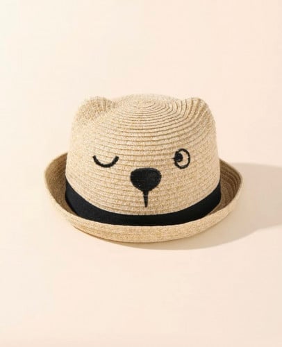 قبعة قش كارتون للاطفال