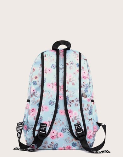 حقيبة ظهر بطباعه زهور