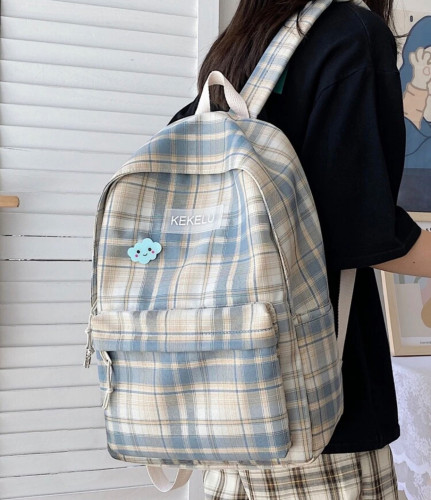 حقيبة طهر منقوش ازرق