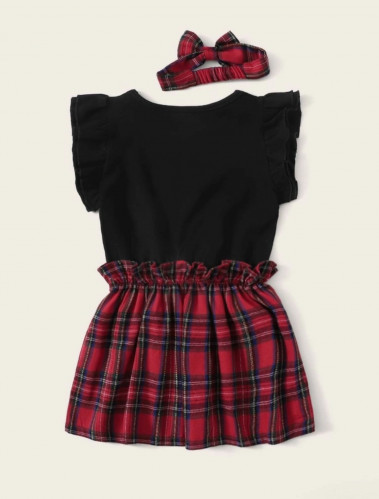 فستان طفلة مع ربطة