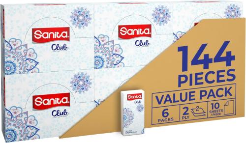 سانيتا كلوب مناديل الجيب – 1440 ورقة من النعومة وا...