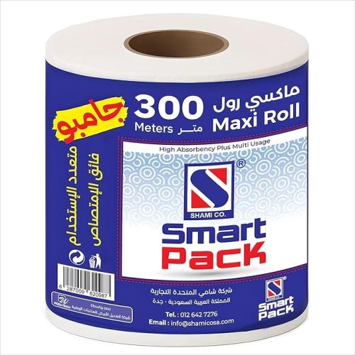 لفة مناديل سمارت باك ماكسي 300 متر – ناعمة، متينة...