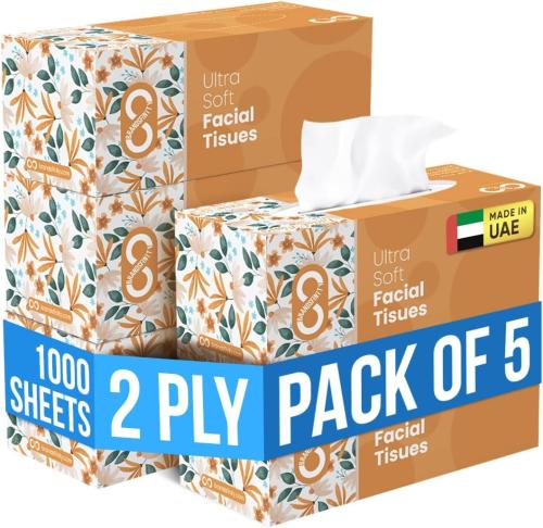 مناديل براندزفينيتي للوجه - 200 منديل × 5 عبوات |...