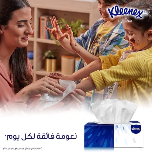 كلينكس مناديل أصلية 152 منديل مزدوج ، 3 علب