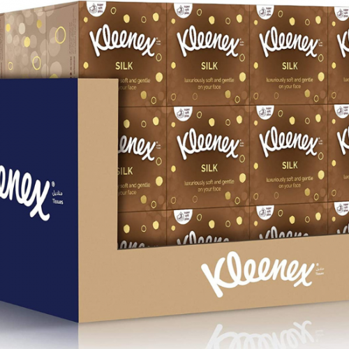 كرتون مناديل كلينكس سلك 50 منديل ثلاثي الطبقات ، 2...