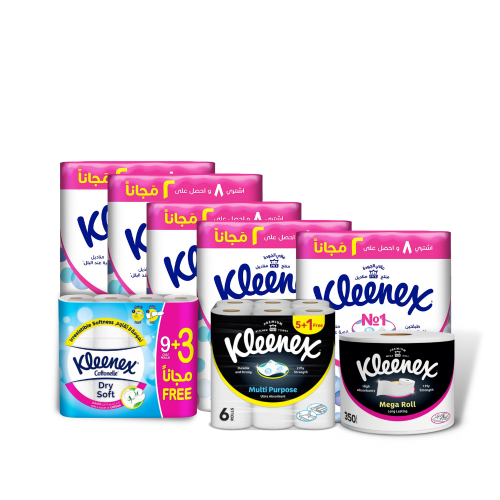 مجموعة مناديل المنزل من كلينكس 69 قطعة