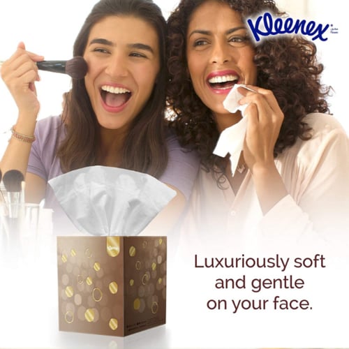 منديل مربع كلينكس حرير 50 منديل ثلاثي الطبقات