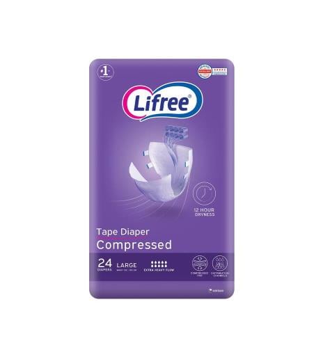 لايفري حفاضات كبار السن امتصاص عالي مقاس كبير 24 ق...
