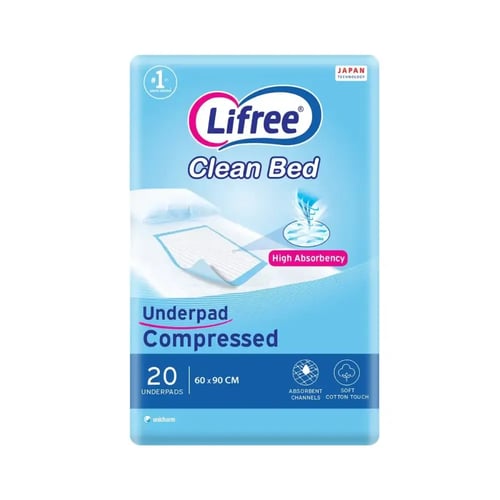 مفارش صحية لايفري 60×90 سم عبوة 20 قطعة عالية الام...