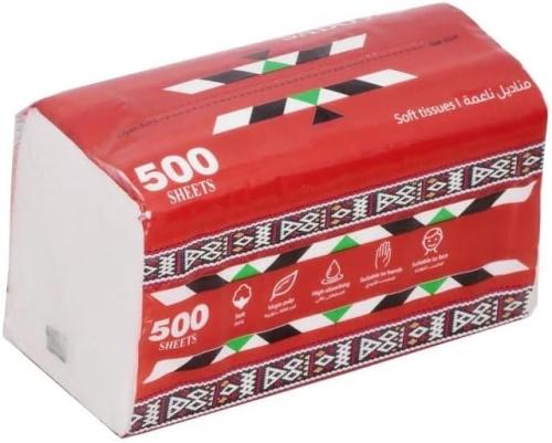 مناديل وجه سدو تراثية - 500 ورقة × 10 أكياس - جودة...