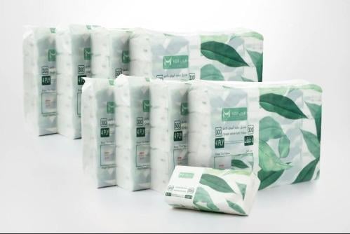 مناديل هدب 4 طبقات للوجه - 80 علبة × 300 منديل | ن...