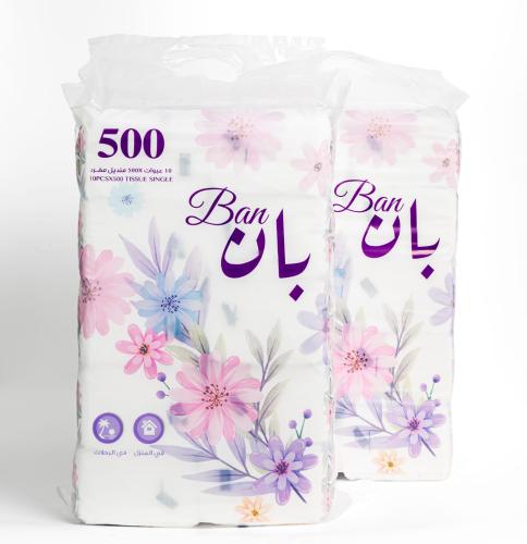 مناديل بان 500 منديل (عبوة من 20 حبه)