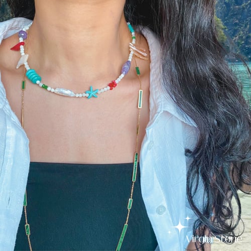 عقد البحر ب احجار كريمه