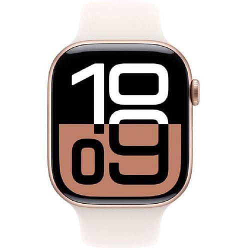 ابل واتش الاصدار 10 42 ساعة ذكية ذهبي وردي هيكل ال...