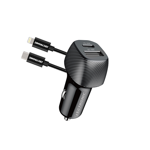 فيش سيارة بمنفذين من لكترونيك + كيبل