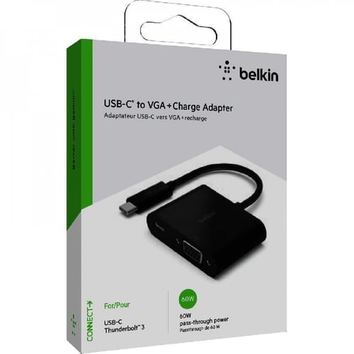 بيلكن USB‎-‎C to VGA with ‎60‎ Watts USB-C PD Pass...