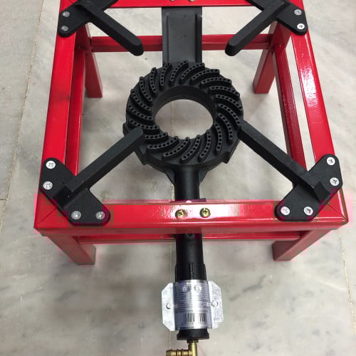 موقد مربع احمر عين واحده TC بقاعده زهر مقاسه 35×35...