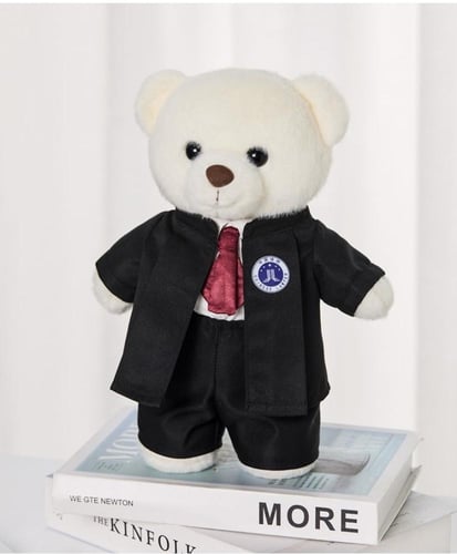 دمية دب مع طقم محامي