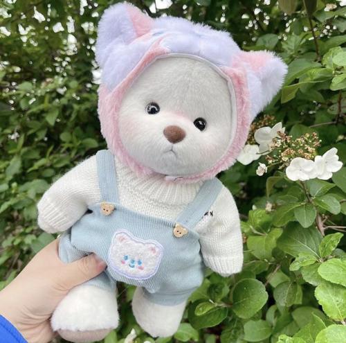 دمية دب مع طقم ملابس