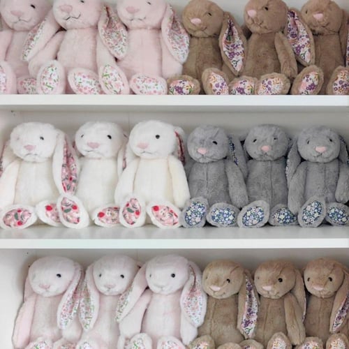 دمية ارنوب مع الطباعه ٣١ سم