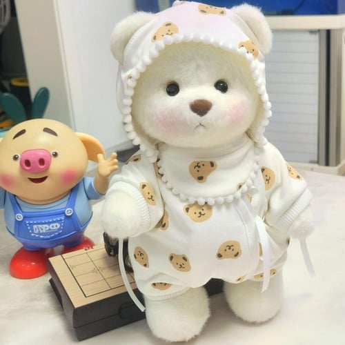 دمية دب مع البجامه