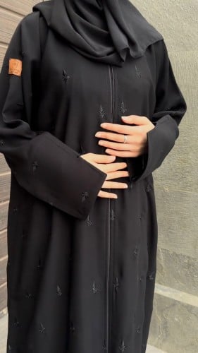 عبايات انترنت قماش تطريز كامل