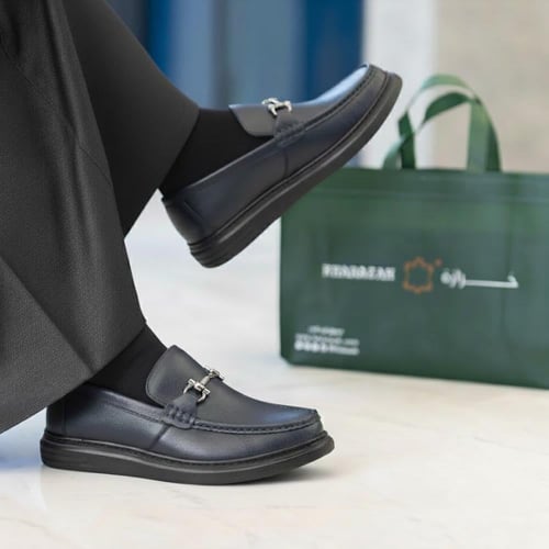 حذاء (DAILY) Dress جلد بقر طبيعي باللون الكحلي