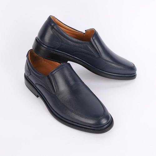 حذاء (CLASSIC) Dress جلد بقر طبيعي باللون الكحلي