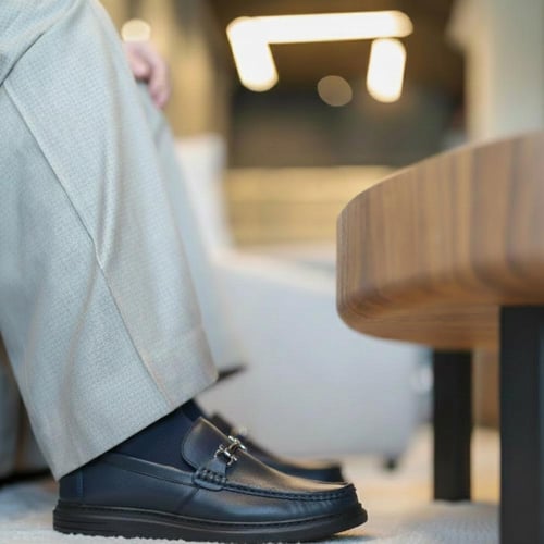 حذاء (DAILY) Dress جلد بقر طبيعي باللون الكحلي