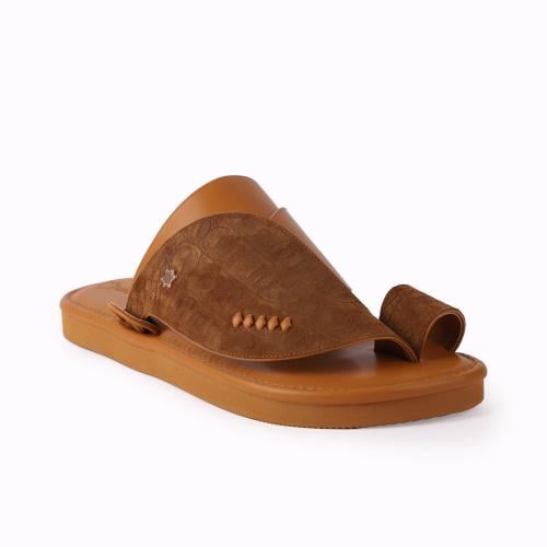 حذاء سعودي مودرن باللون البني 5st Collection