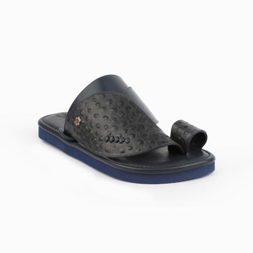 حذاء سعودي مودرن نقشة نعام باللون الكحلي 1st Colle...