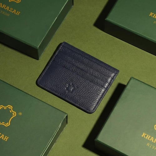 محفظة كلاسيكية باللون الكحلي