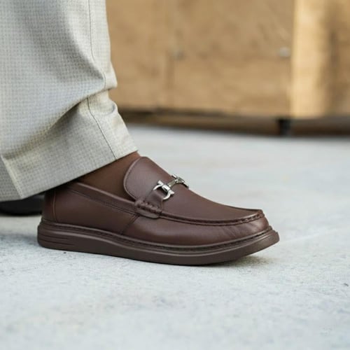 حذاء (DAILY) Dress جلد بقر طبيعي باللون البني