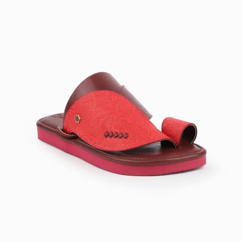 حذاء سعودي مودرن باللون الأحمر 2st Collection