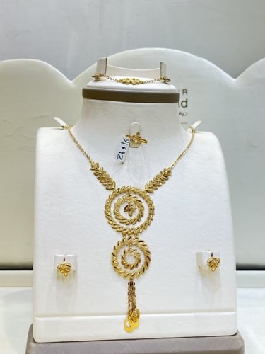 طقم ذهب سعودي شعبي