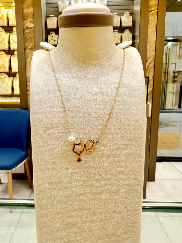 عقد ذهب بحرف ( ز )