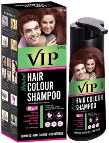 شامبو صبغة الشعر بي اي بي باللون البني