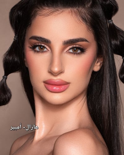 عدسات ذهبي هازال امبير