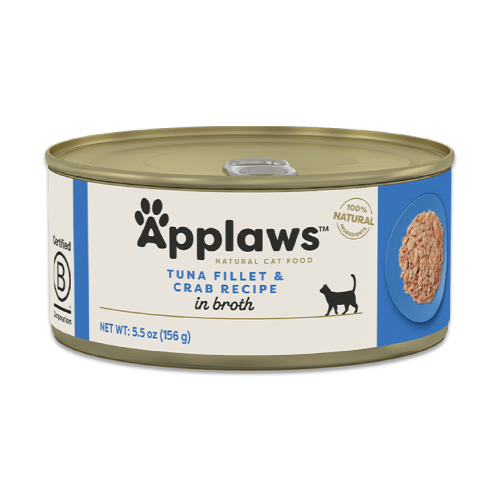 ابلاوز طعام رطب للقطط تونا مع سلطعون في المرق 70جر...